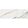 Effet marbre brillant Paros Gold 30x90 cm